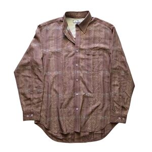 Vintage Tommy Bahama Men's Y2K Silk Oversized Tropical Button-Down Shirt S